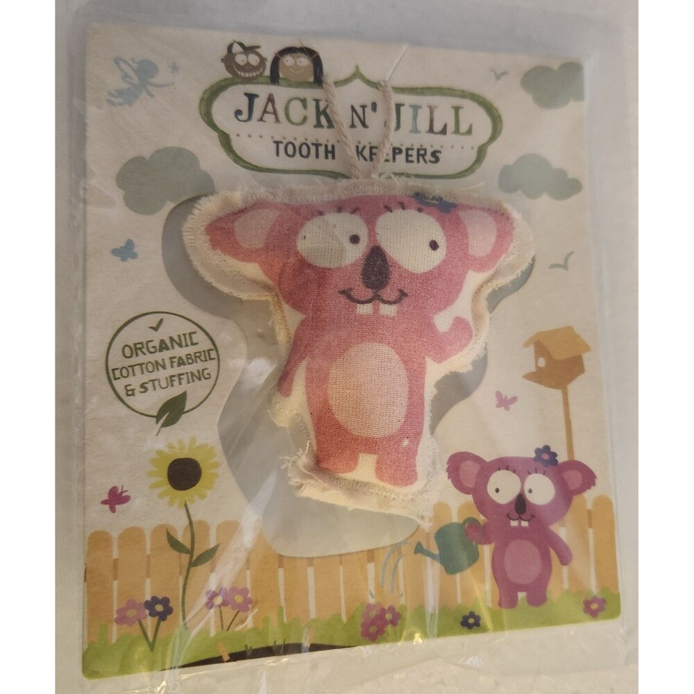 Tooth Fairy Pillow KOALA Tooth Keeper Jack N' Jill Organic Cotton NEW